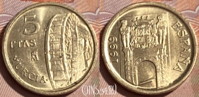 Испания 5 песет 1999 года, KM# 1008, 068s-029