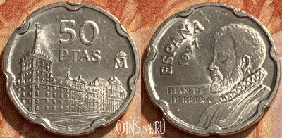 Испания 50 песет 1997 года, KM# 985, 461q-343 ♛