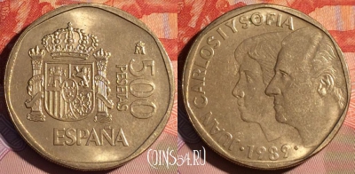 Испания 500 песет 1989 года, KM# 831, UNC, 120d-002