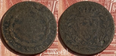 Сардиния 5 чентезимо 1826 года, KM# 127, 074s-142