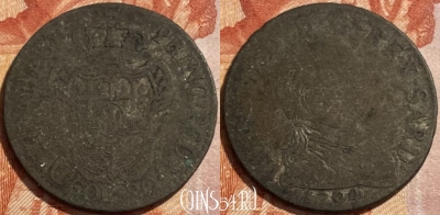 Савойя 10 сольдо 1794 г. Ag, KM# 92, 493р-044 ♛