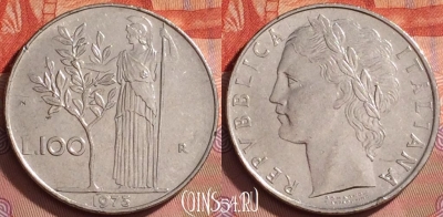 Италия 100 лир 1973 года, KM# 96.1, 204l-075