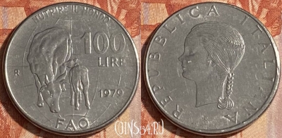 Италия 100 лир 1979 года, KM# 106, 097r-135