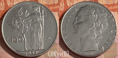 Италия 100 лир 1983 года, KM# 96.1, 471r-041