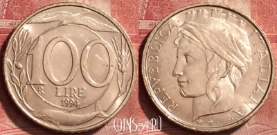 Италия 100 лир 1994 года, KM# 159, 271l-045