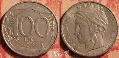 Италия 100 лир 1996 года, KM# 159, 044n-007