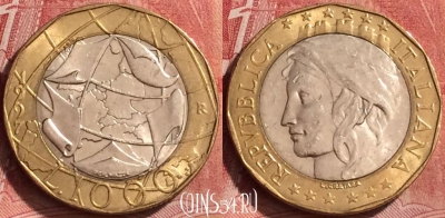 Италия 1000 лир 1997 года, KM# 194, 257l-049