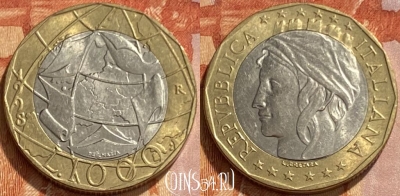Италия 1000 лир 1998 года, KM# 194, 461q-051