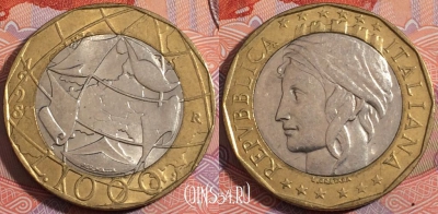 Италия 1000 лир 1998 года, KM# 194, a138-019