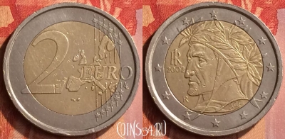 Италия 2 евро 2002 года, KM# 217, 064n-063