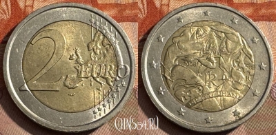 Италия 2 евро 2008 года, KM# 301, 468s-570 ♛