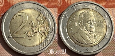 Италия 2 евро 2010 года, KM# 328, 468s-563