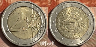 Италия 2 евро 2012 года, KM# 350, 468s-577