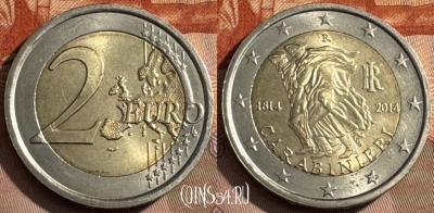Италия 2 евро 2014 года, KM# 367, 468s-569