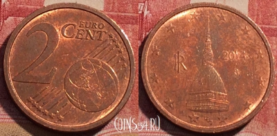 Италия 2 евроцента 2014 года, KM# 211, 069c-091