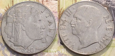Италия 20 чентезимо 1940 года, KM 75b, 116-084