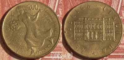 Италия 200 лир 1981 года, KM# 109, 320r-077
