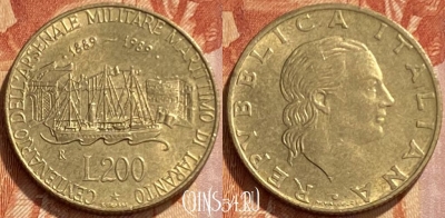 Италия 200 лир 1989 года, KM# 130, 461q-068