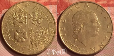 Италия 200 лир 1993 года, KM# 155, 164m-070