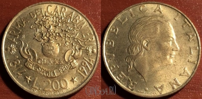 Италия 200 лир 1994 год, KM# 164, 57-138