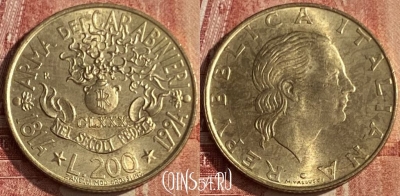 Италия 200 лир 1994 года, KM# 164, 047p-146