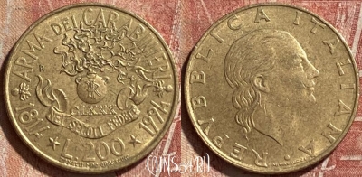 Италия 200 лир 1994 года, KM# 164, 062r-082