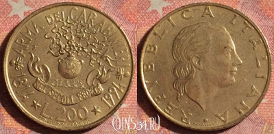 Италия 200 лир 1994 года, KM# 164, 076i-139