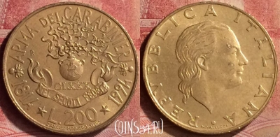 Италия 200 лир 1994 года, KM# 164, 130m-021