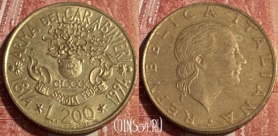 Италия 200 лир 1994 года, KM# 164, 148q-044