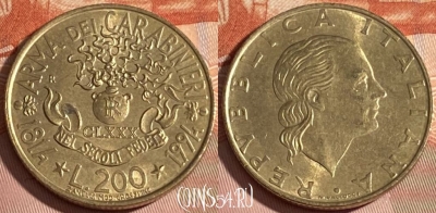 Италия 200 лир 1994 года, KM# 164, 311r-124