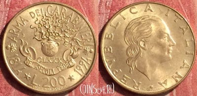 Италия 200 лир 1994 года, KM# 164, 407-090