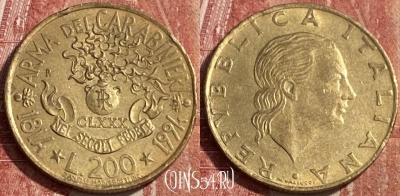 Италия 200 лир 1994 года, KM# 164, 463r-259
