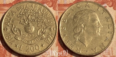 Италия 200 лир 1994 года, KM# 164, 500р-072