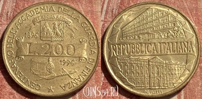 Италия 200 лир 1996 года, KM# 184, 085r-024