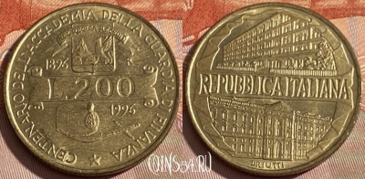 Италия 200 лир 1996 года, KM# 184, 288q-113