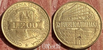 Италия 200 лир 1996 года, KM# 184, 463r-088