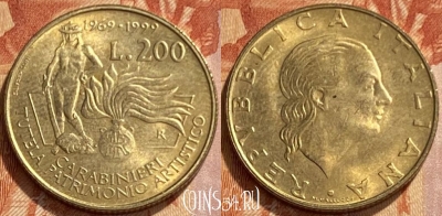 Италия 200 лир 1999 года, KM# 218, 461q-063