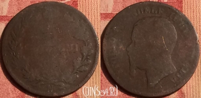 Италия 5 чентезимо 1861-1867 года N, KM# 3, 385o-073
