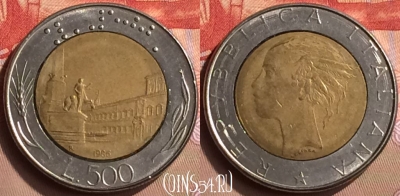 Италия 500 лир 1986 года, KM# 111, 423-016