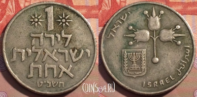 Израиль 1 лира 1969 года, KM# 47, 107c-005