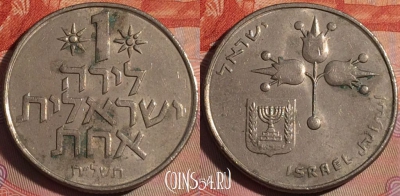 Израиль 1 лира 1978 года, KM# 47, 125a-126