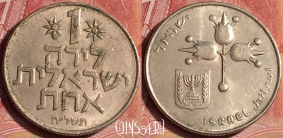 Израиль 1 лира 1978 года, KM# 47, 393-087