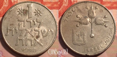 Израиль 1 лира 1979 года, KM# 47, 118c-066