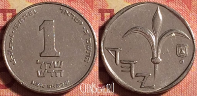 Израиль 1 новый шекель 2003 года, KM# 160a, 167j-113