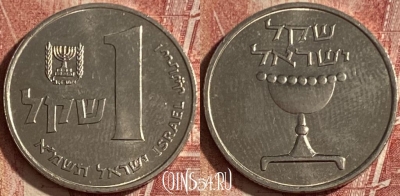 Израиль 1 шекель 1981 года, KM# 111, 084q-067
