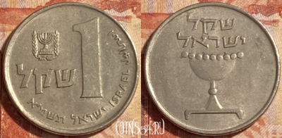 Израиль 1 шекель 1981 года, KM# 111, 487р-071