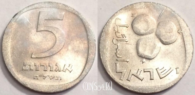 Израиль 5 агорот 1978 год, см. состояние, 71-040a