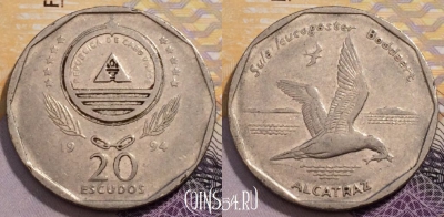 Кабо-Верде 20 эскудо 1994 года, KM# 30, 234-117