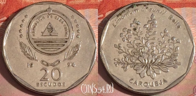 Кабо-Верде 20 эскудо 1994 года, KM# 33, 115b-083