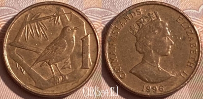 Каймановы острова 1 цент 1996 года, KM# 87a, 178r-025